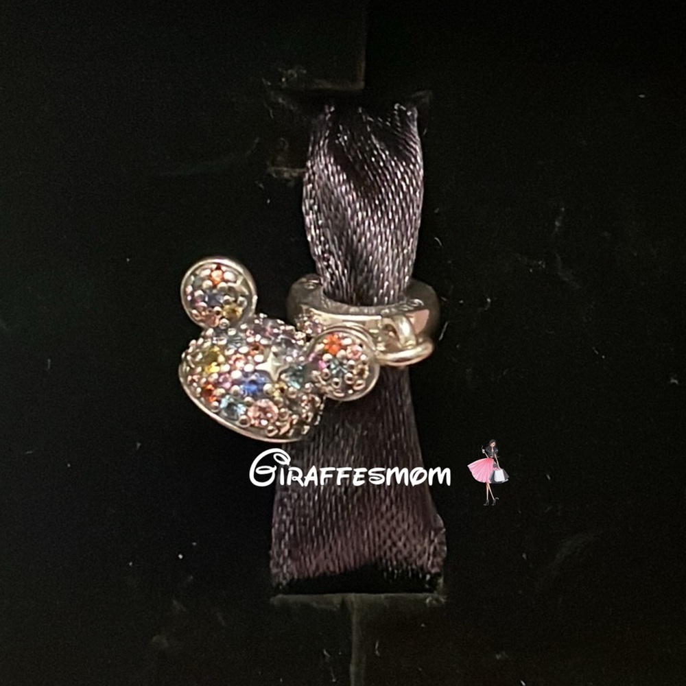 Disneyland 70th Mickey Ear Hat Pandora Charm NEW